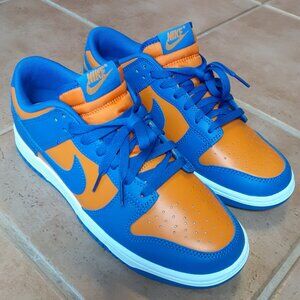 Size 9 Dunk Low Knicks Blue and Orange Nike Sneakers DV0833-800